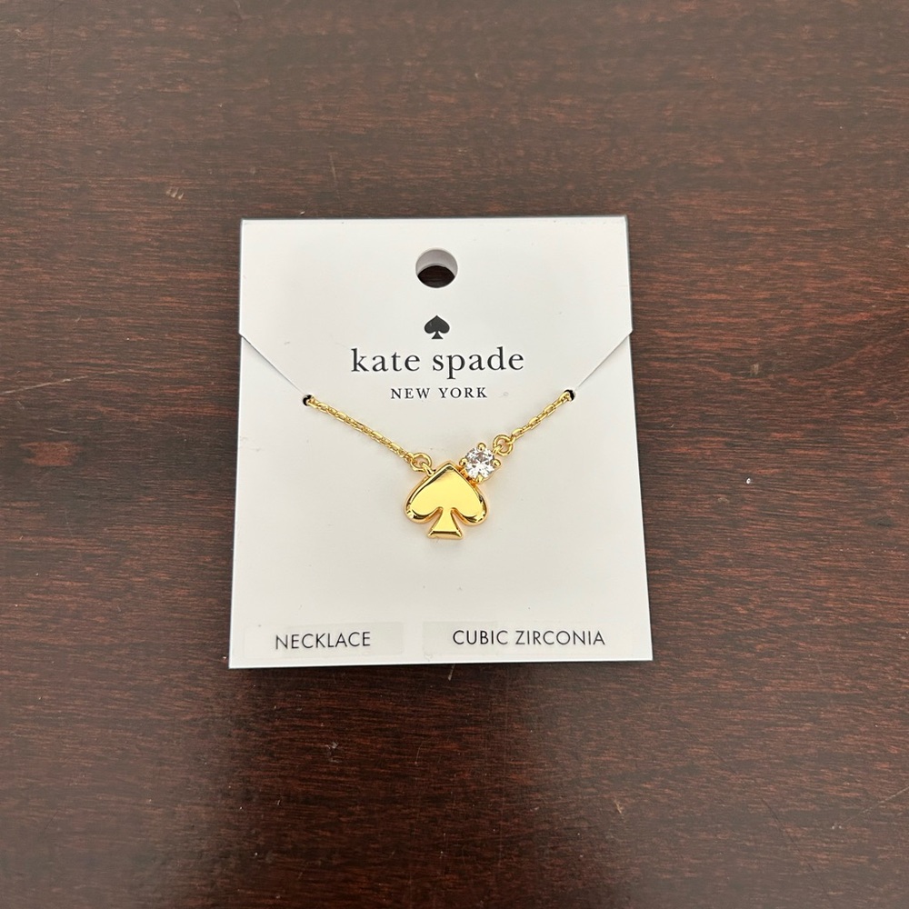 NWT Kate Spade Gold Spade Pendant Necklace